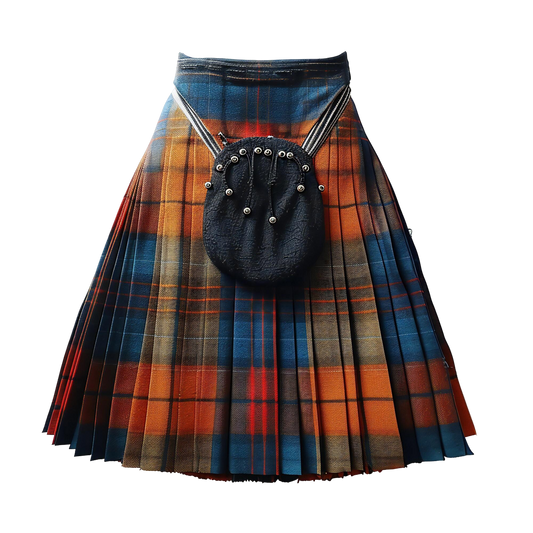 Ramsay Blue Tartan Scottish Traditional Kilts – Premium 8 and 5 Yards Kilt